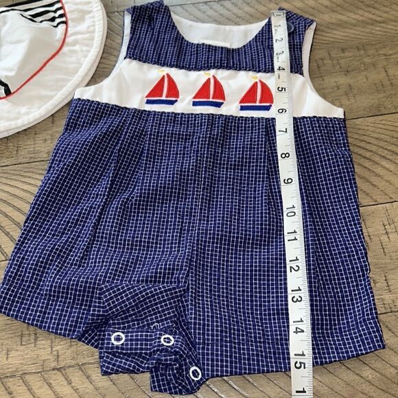 ⛵️Sailboat Summer 🏖️☀️Set 4 Your Wee One🍀 Bucket🪣Hat🧢 2! Easy In and Out😃 - Picture 14 of 17